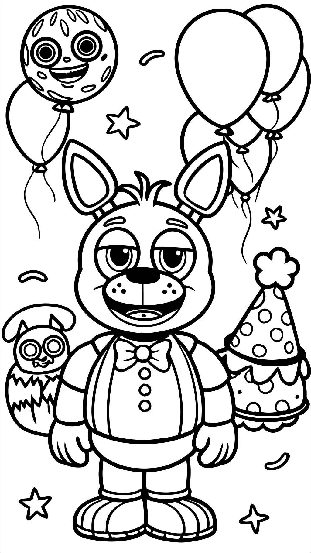 five nights at freddy’s bonnie coloring pages